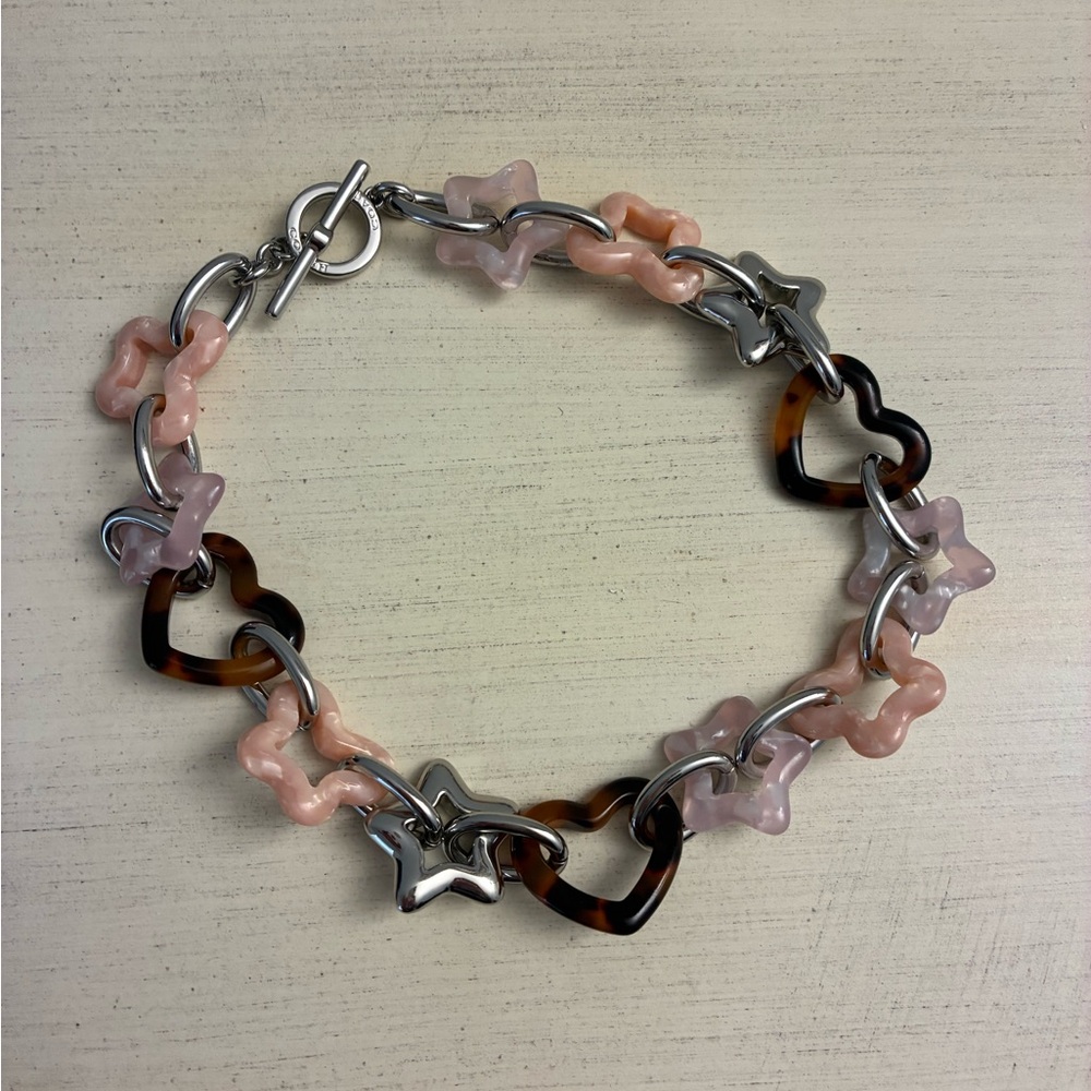 🦋💗Coach Heart Butterfly Link Necklace - Picture 3 of 5